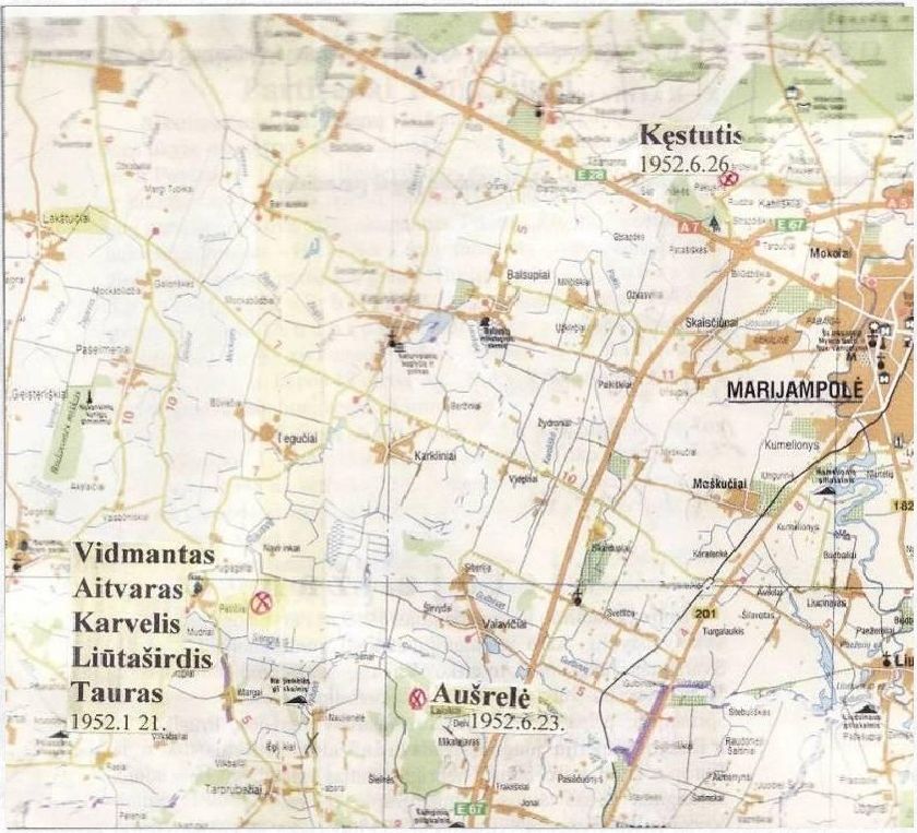Partizanų Angelės Senkutės-Aušrelės ir Pijaus Degučio-Kęstučio žūties vieta